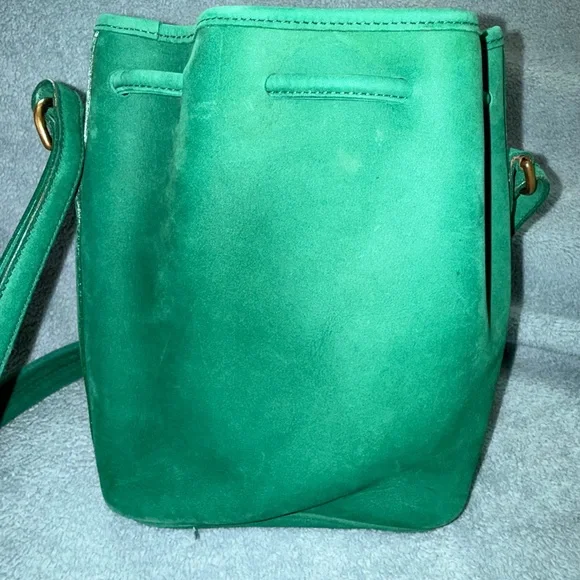 Dooney and Bourke Mini Nubuck Drawstring in Jade - Picture 9 of 12